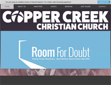 Tablet Screenshot of coppercreekcc.org